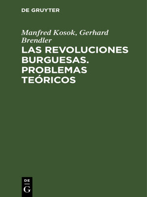 cover image of Las Revoluciones Burguesas. Problemas Teóricos